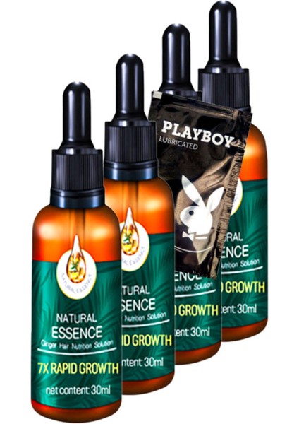 Growth Saç Serumu 30 ml x 4 adet + Jel