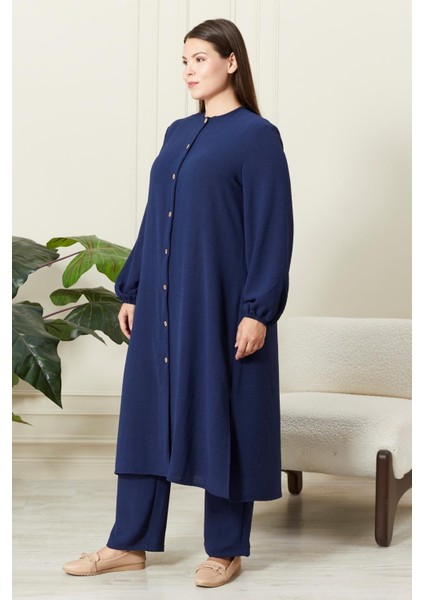 Kadın Büyük Beden Keten Ayrobin 2'li Takım fiyatları