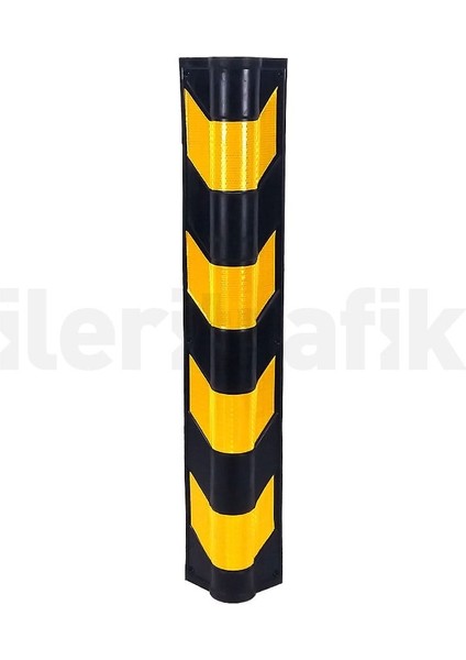 Kauçuk Otopark Köşe Kolon Koruyucu, Koruma Eko-Oval Onlu Set