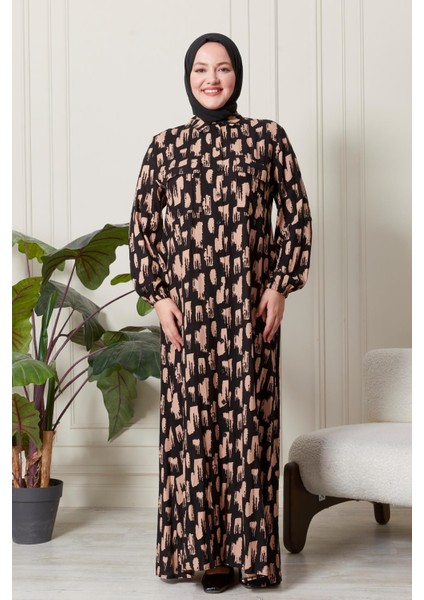 Kadin Buyuk Beden Oversize Rahat Kalıp Yazlik Elbise Alaçatı Model