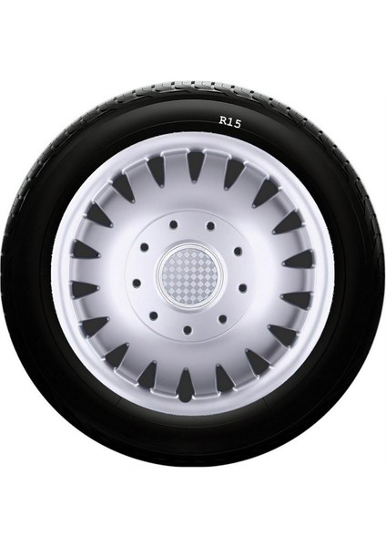 Peugeot Uyumlu 15 Inc Kırılmaz Sks Jant Kapağı 1 Takım 4 Adet NO:320