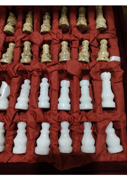 Mermer Satranç Takımı 30*30 modelleri