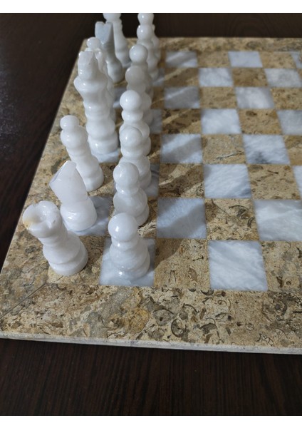 Mermer Satranç Takımı 30*30 indirimleri