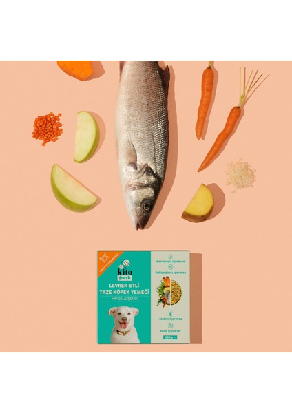 Yetişkin Köpek Maması 2,5 kg + Levrek Etli Kito Fresh x 6 modelleri