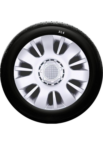 Skoda Uyumlu 14 Inç Kırılmaz Sks Jant Kapağı 1 Takım 4 Adet NO:222