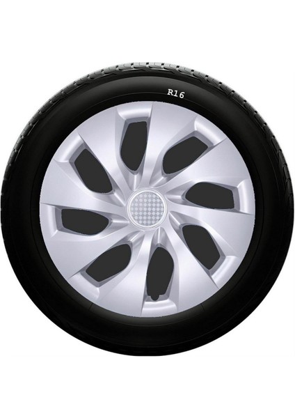 Renault Uyumlu 16 Inc Kırılmaz Sks Jant Kapağı 1 Takım 4 Adet NO:416