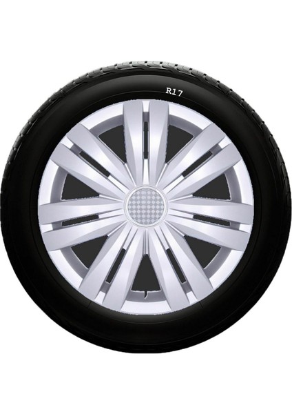 Skoda Uyumlu 17 Inç Kırılmaz Sks Jant Kapağı 1 Takım 4 Adet NO:501