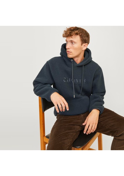 Jack & Jones Erkek Teddy Gögüs Baskili Sweatshirt - Frederiksberg