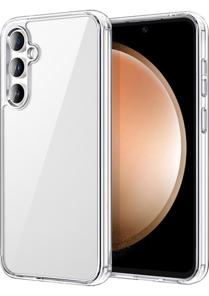 Samsung Galaxy S23 Fe Kılıf Crystal Sert Magsafe Özellikli Şeffaf