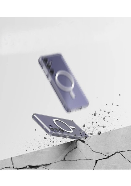 Samsung Galaxy S23 Fe Kılıf Crystal Sert Magsafe Özellikli Şeffaf fırsatları