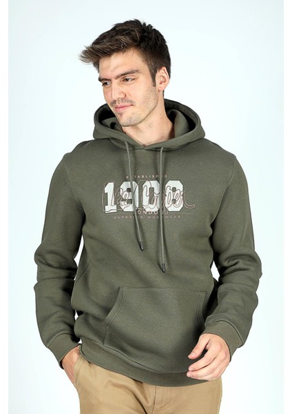 Washington Erkek Kapüşonlu Sweatshirt Haki fiyatları