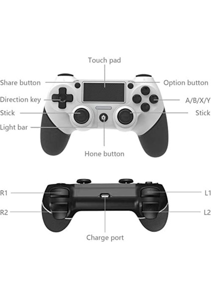Ps4 Için Dokunmatik Panelli Kablosuz Kumanda