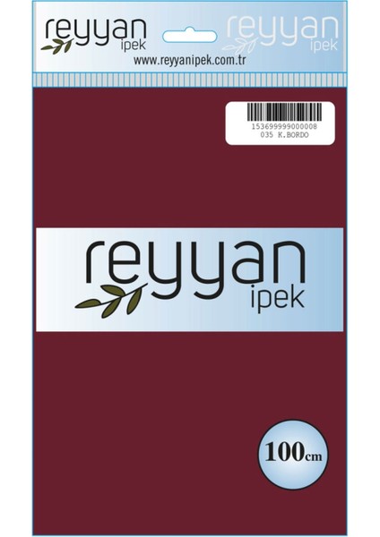 Düz Renk Poşetli Yazma  - Renk-35 - K. Bordo-98