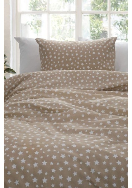 Tek Kişilik Ara Beden Lastikli Çarşaf Takımı 120X200 Yıldız Desen