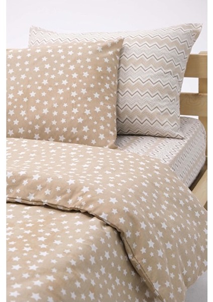 Tek Kişilik Ara Beden Lastikli Çarşaf Takımı 120X200 Yıldız Desen fiyatları