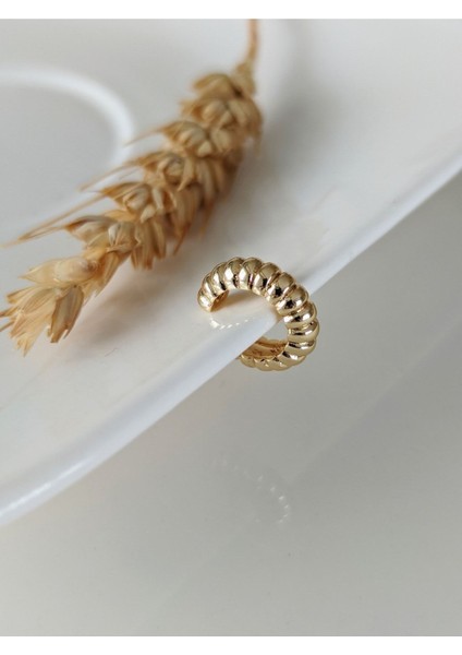 Kadın Gold Vintage Earcuff Kıkırdak Küpe
