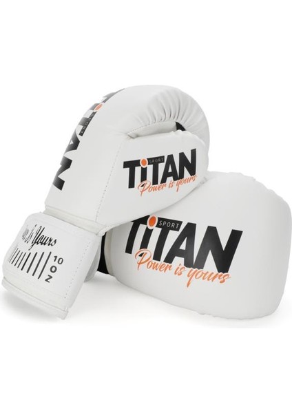 Titan Sport Model 3 Beyaz Boks Eldiveni+Dişlik Seti+Atlama Ipi