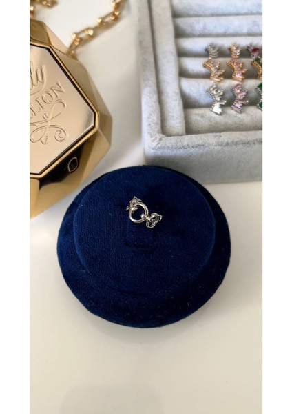 Vip Seri Gümüş Zincir Model Kıkırdak Küpe (Earcuff)