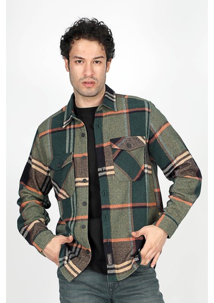 Galvin Erkek Dokuma U.kol Gömlek Zümrüt-Taba fiyatları