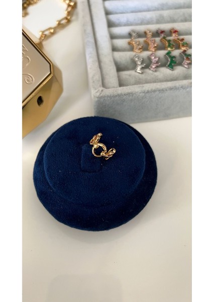 Vip Seri Gold Zincir Model Kıkırdak Küpe (Earcuff)