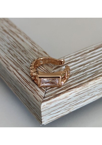 Kadın Seffaf Taşlı Earcuff (Kıkırdak Küpesi)