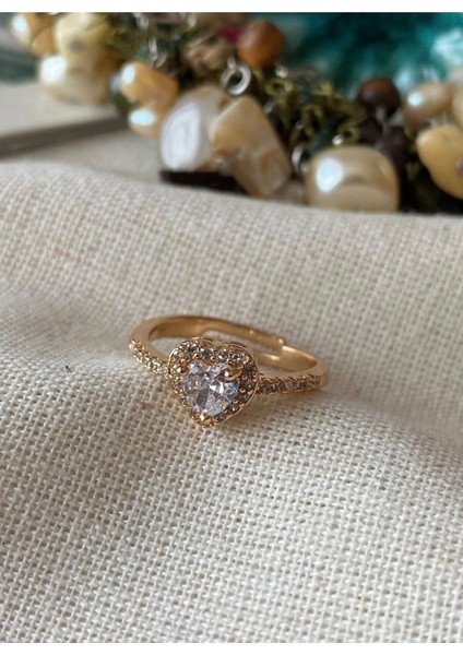 Ayarlanabilir Gold Zirkon Taşlı P*ndora Model Yüzük