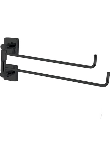 Paslanmaz Pirinç Mat Siyah Vizyon 2’li Döner Havluluk fırsatları