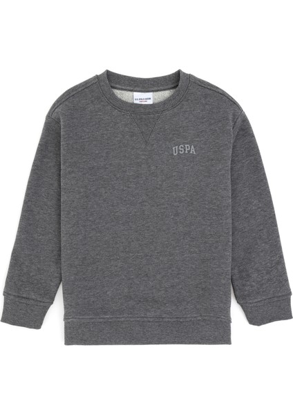 U.S. Polo Assn. Erkek Çocuk Antrasit Melanj Sweatshirt 50295151-VR081