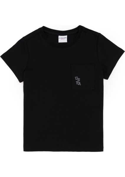 U.S. Polo Assn. 50298096-VR046 Erkek Çocuk Siyah T-Shirt