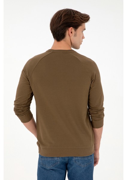 Erkek Haki Sweatshirt 50295159-VR027