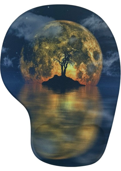 Bilek Destekli Memory Foam Kaymaz Taban Mouse Pad MSP-008 Desenli 18