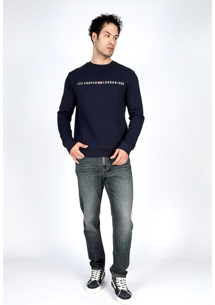 Steward Erkek O Yaka Sweatshirt Lacivert