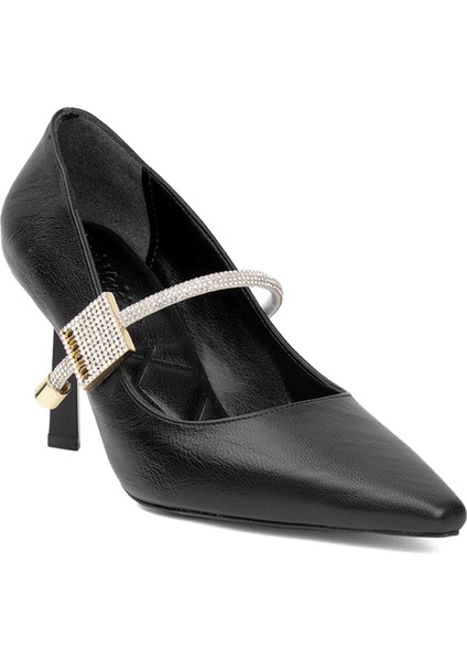 PM439 K951 Kadın Klasik Topuklu Ayakkabı Siyah fiyatları