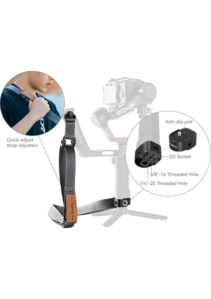 4118 Djı Rs3 / Rs3 Pro / Rs2 Için Omuz Askısı