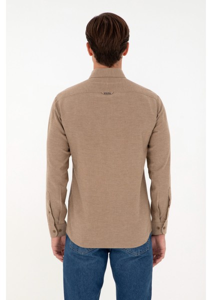 Erkek Haki Gömlek Basic 50293980-VR027 indirimleri