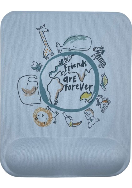 Bilek Destekli Memory Foam Kaymaz Taban Mouse Pad MSP-009 Desenli 2