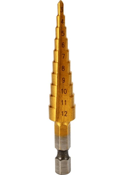 Brüt Metal Havşa Adımlı Matkaplar Titanyum Uç Delik Boyutu 3-12 mm BI106 (Yurt Dışından)