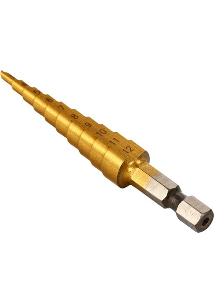 Brüt Metal Havşa Adımlı Matkaplar Titanyum Uç Delik Boyutu 3-12 mm BI106 (Yurt Dışından)