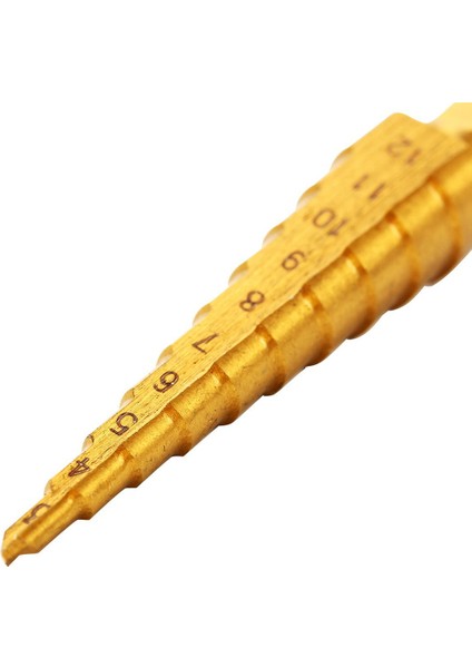 Brüt Metal Havşa Adımlı Matkaplar Titanyum Uç Delik Boyutu 3-12 mm BI106 (Yurt Dışından)
