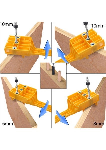 41 Adet Ahşap Işleme Dübel Takımı El Tipi Ahşap Delme Dübel Delme Delme Testeresi Aletleri 5/16 Inç 3/8 Inç Matkap Metal (Yurt Dışından)