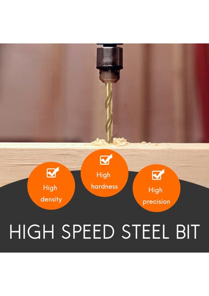 50 Adet Titanyum Kaplamalı Yüksek Hız Çelik Matkap Ucu Seti Aracı 1/1.5/2/2.5/3mm (Yurt Dışından)