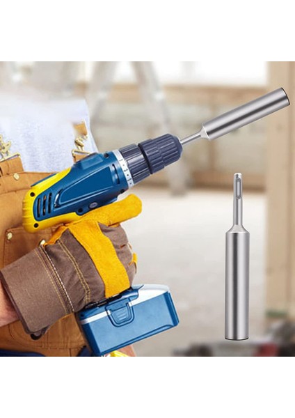 5/8 Inç ve 3/4 Inç Topraklama Çubukları Için Sds-Plus Topraklama Çubuğu Sürücüsü Tüm Sds Plus Darbeli Matkaplar Için Harika Çelik 1 Adet (Yurt Dışından)