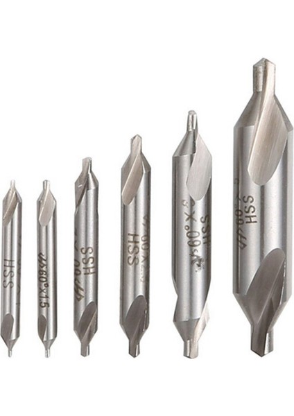 6 Adet Hss Kombine Merkez Matkap Ucu Seti Havşa 60 Derece Açı 5/3/2.5/2/1.5/1 mm (Yurt Dışından)