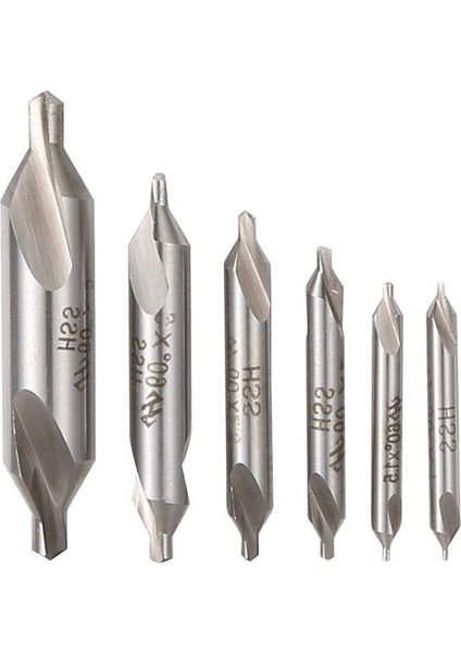 6 Adet Hss Kombine Merkez Matkap Ucu Seti Havşa 60 Derece Açı 5/3/2.5/2/1.5/1 mm (Yurt Dışından)