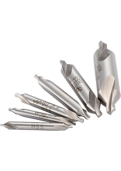 6 Adet Hss Kombine Merkez Matkap Ucu Seti Havşa 60 Derece Açı 5/3/2.5/2/1.5/1 mm (Yurt Dışından)