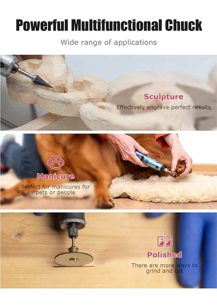 Dremel Için Matkap Chuck Pens Seti, 1/32 Inç Ila 1/8 Inç Yedek 4486 Anahtarsız Uç, Yedek Döner Matkap Somunu Seti ile (Yurt Dışından)