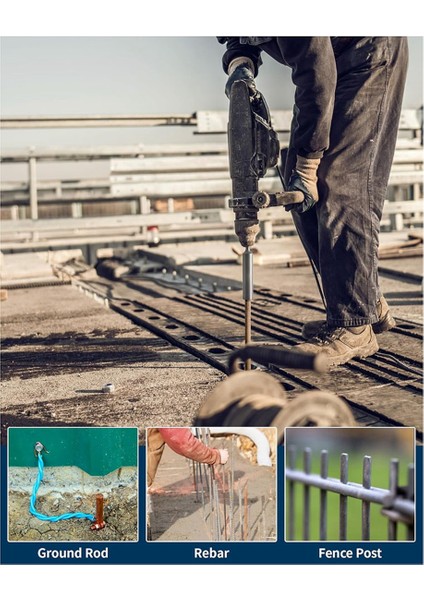 Sds Plus 5/8 Inç ve 3/4 Inç Toprak Çubukları Için Topraklama Çubuğu Sürücüsü, Entegre Topraklama Çubuğu Sürücüsü Adaptör Matkabı (Yurt Dışından) modelleri