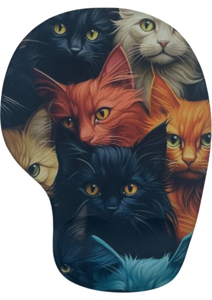 Bilek Destekli Memory Foam Kaymaz Taban Mouse Pad MSP-008 Desenli 16