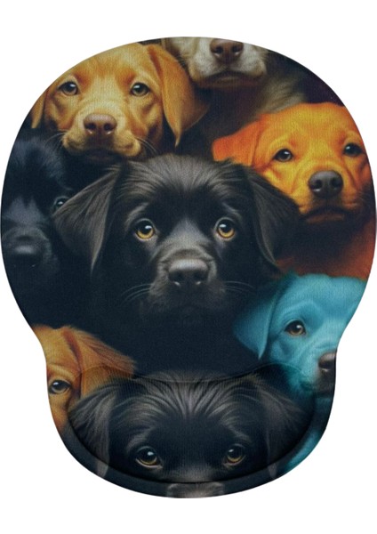 Bilek Destekli Memory Foam Kaymaz Taban Mouse Pad MSP-014 Desenli 4