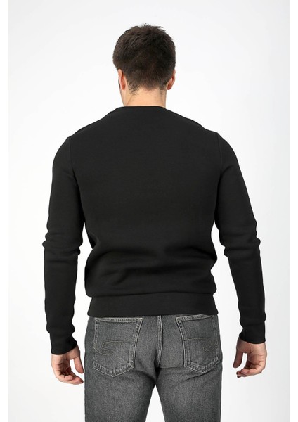 Steward Erkek O Yaka Sweatshirt Siyah
